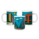 Caneca Porcelana Souvenir Turístico Avenida Paulista 325ml
