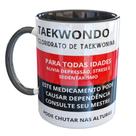 Caneca Porcelana Taekwondo Arte Marcial Divertido Caneca Porcelana Taekwondo Arte Marcial Divertido