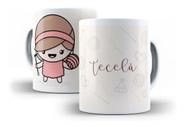 Caneca Porcelana Tecelã Profissão Coleção Cute Presente