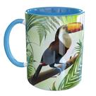 Caneca Porcelana Tucano Ave Tropical Natureza