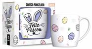Caneca Porcelana Urban 300 ML Mensagens de Páscoa Sortidas Cor:Feliz Páscoa