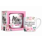 Caneca porcelana urban 300ml - mae te amo muito - BrasFoot