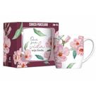 Caneca Porcelana Urban 300ml Que Sua Vida Seja Linda