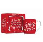 Caneca Porcelana Urban 360Ml - Adoro Você Ref. 10408Os - Brasfoot Caneca Porcelana Urban 360Ml - Adoro Você Ref. 10408Os - Brasfoot