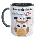 Caneca Porcelana Uso Exclusivo Melhor Tia Do Mundo