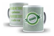 Caneca Porcelana Vegano Quando Me Tornei Vegetariano Poupei Dois Seres