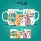 Caneca Porcelana Xícara Personalizada Profissão Química Flork trabalho C/Nome