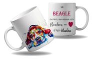 Caneca Presente Cachorros Frase Amor Coração Raça Beagle