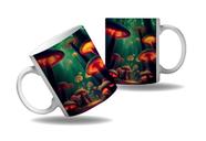 Caneca Presente Cogumelos Plantas Natureza Psicodélicos HD