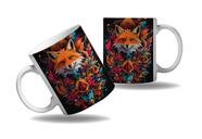 Caneca Presente Estampa Animal Raposa Vermelha Floresta Neve
