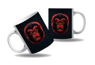 Caneca Presente Geek Babuino Macacos Gorilas Face Nerd HD
