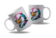 Caneca Presente Geek Nerd Cyberpunk Aguia Tecnologica HD