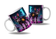 Caneca Presente Geek Nerd Cyberpunk Animal Cachorro Tecno HD