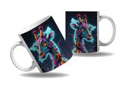 Caneca Presente Geek Nerd Cyberpunk Girafas Savana Tecno HD