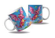 Caneca Presente Geek Nerd Dragãozinhos Coloridos Dragão HD 3
