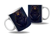 Caneca Presente Geek Nerd Tecno Vapor Steampunk Urso Marrom