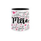Caneca Presente Mãe Dia das Mães em Porcelana 325mL Palavras