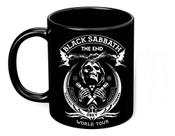 Caneca Preta Black Sabbath Tour