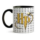 Caneca Preta Harry Potter Hp Chibi