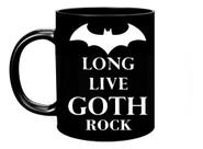 Caneca Preta Long Live Goth Rock