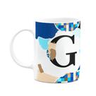 Caneca Professores - Inicial do nome letra G - 325ml