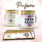 Caneca profissões glitter - Advocacia
