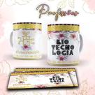 Caneca profissões glitter - Biotecnologia