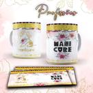 Caneca profissões glitter - Manicure