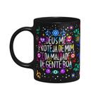 Caneca Proteção - Deus me proteja de mim - Preta Caneca Proteção - Deus me proteja de mim - Preta