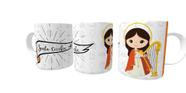 Caneca religiosa santinho católico Santa Cecília
