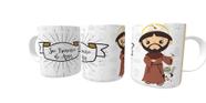 Caneca religiosa santinho católico São Francisco de Assis