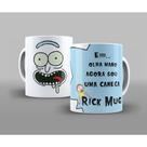 Caneca Rick E Morty Cerâmica Branca 325ml