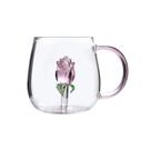 Caneca Rosa 3D Borossilicato 350ml Allmix
