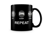 Caneca Rotina Programador Black
