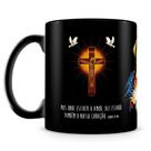 Caneca Sagrado Coração de Jesus 100% Preta em Cerâmica de Alta Qualidade com Capacidade de 325 ml Caneca Sagrado Coração de Jesus 100% Preta em Cerâmica de Alta Qualidade com Capacidade de 325 ml