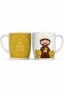 Caneca São Francisco De Assis Em Porcelana 360ml Religioso
