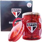 Caneca São Paulo Térmica Relevo Com Tampa 500ML Mileno