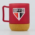 Caneca São Paulo Vidro Com Porta Copos Rolha