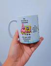 Caneca Se houver o amanhã versão bob esponja e patrick - 325ml porcelana