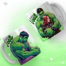 Caneca Sem você/ Com você - super heróis