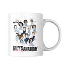 Caneca Série Greys Anatomy Personagens Caneca Série Greys Anatomy Personagens