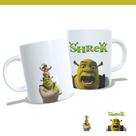 Caneca - Shrek Assustado + Embalagem branca para presente