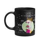 Caneca Signos Preta - Ela é de Touro