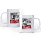 Caneca Silence Is Better Studio Geek Caneca Silence Is Better Studio Geek