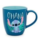 Caneca Silver Buffalo Disney Lilo & Stitch Ohana Hawaiian Palm