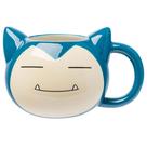 Caneca Silver Buffalo Pokémon Snorlax Face Ceramic 3D 590ml