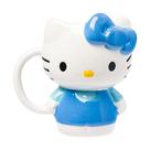Caneca Silver Buffalo Sanrio Hello Kitty Vestido azul de corpo inteiro Caneca Silver Buffalo Sanrio Hello Kitty Vestido azul de corpo inteiro
