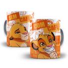 Caneca Simba O Rei Leão Com Café Sem Café Personalizada