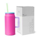Caneca Simple Modern Trek 1,5L com Alça e Tampa de Palha Inox Caneca Simple Modern Trek 1,5L com Alça e Tampa de Palha Inox
