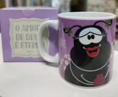 Caneca smilinguido de porcelana 02 - o amor de deus é eterno Caneca smilinguido de porcelana 02 - o amor de deus é eterno